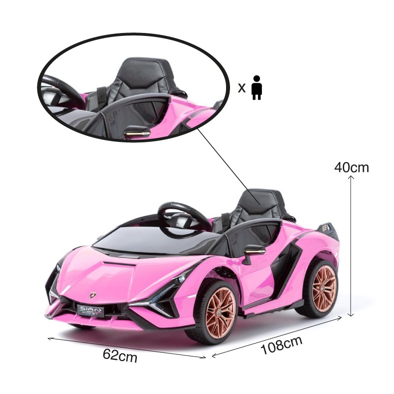 Entrega rápida gratuita Compre Auténtico 30W Motor Coche Eléctrico Negro  Coche Deportivo Aventador de Juguete con 3 Velocidades Coche Eléctrico para  Niños 12V 7Ah con Licencia Lamborghini Sián Control de Los Padres