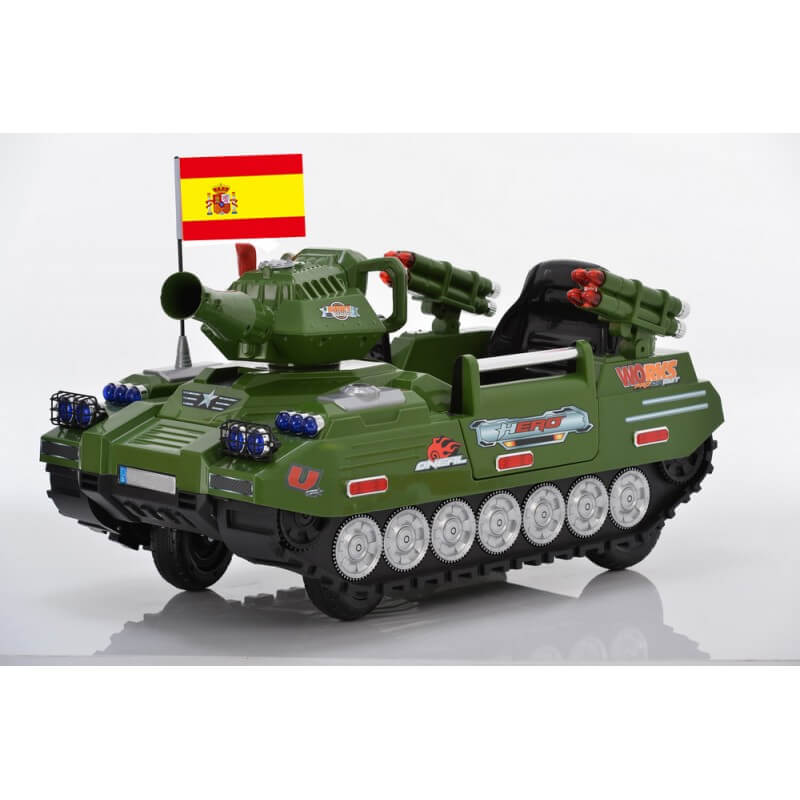 Tanque militar do exército controle remoto 12v carro eléctrico crianças ATAA CARS esgotados