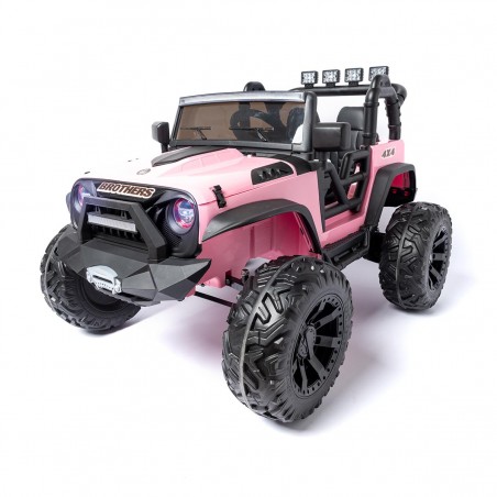 Carro Carrinho Elétrico Menino Menina Luxo Rosa Bateria