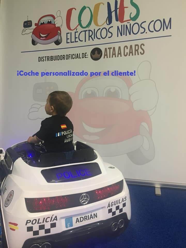 coche policia electrico niños