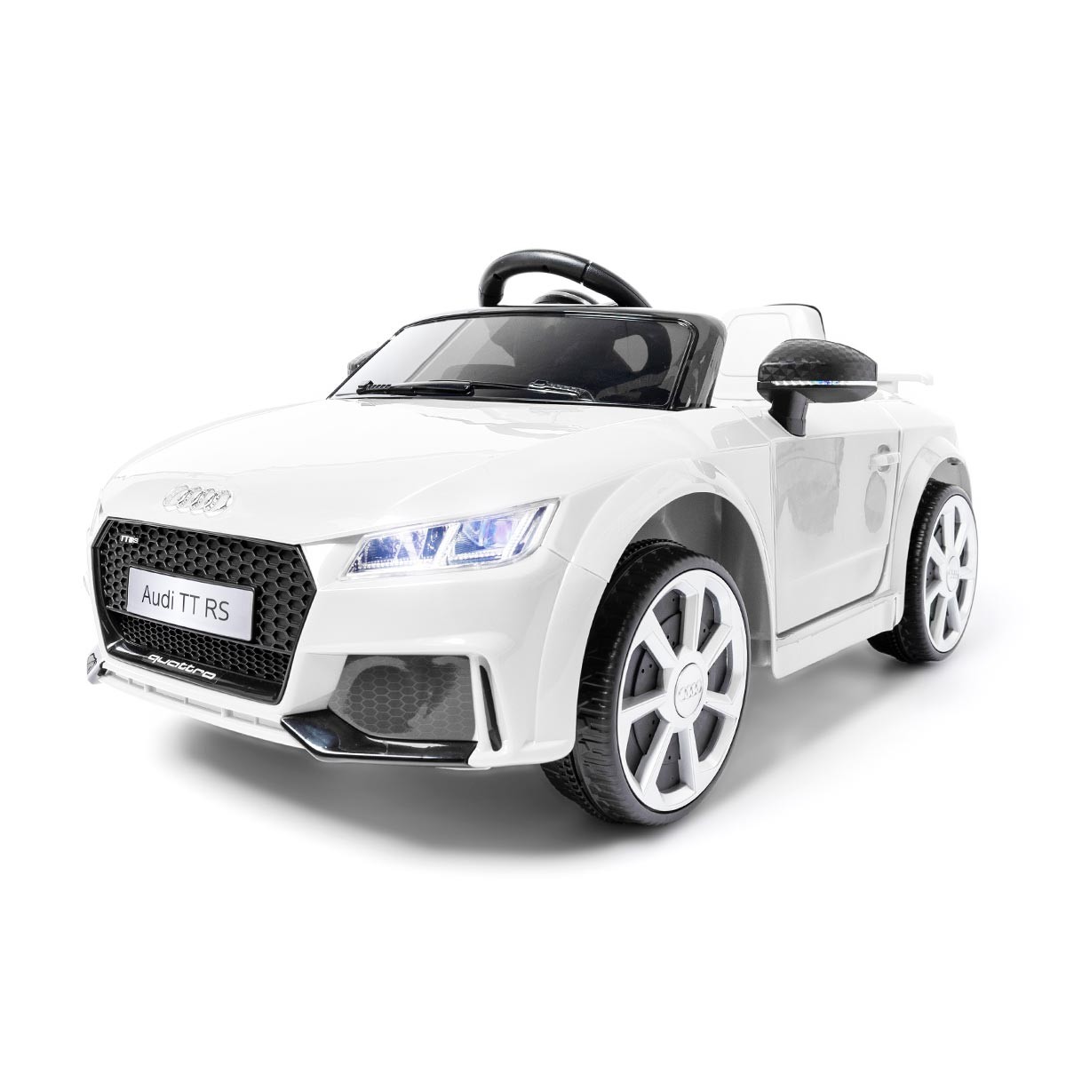 Coche eléctrico infantil para niños y mando control remoto Audi TT