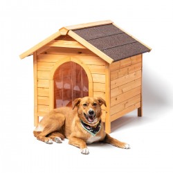 Casa de cachorro de madeira Rex