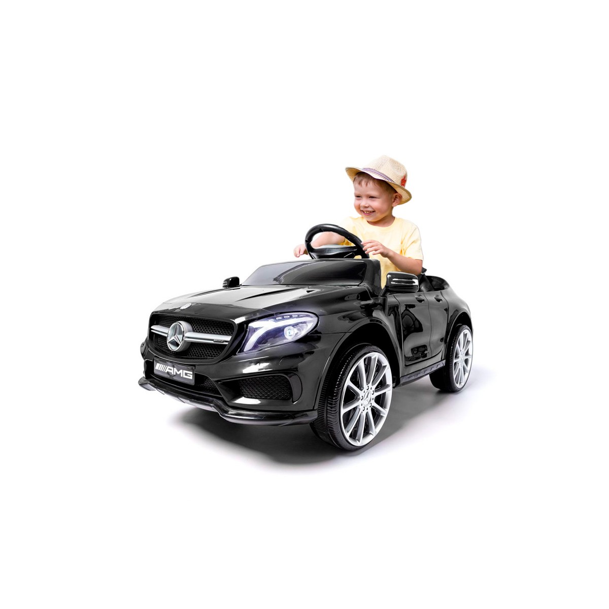 Carro Elétrico Infantil Mercedes Bens 6V Com Controle Remoto Preto