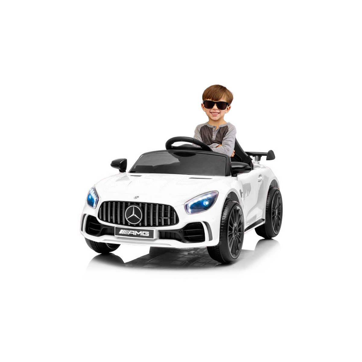 Coche eléctrico para niños Mercedes GTR MINI con batería 12v - el M