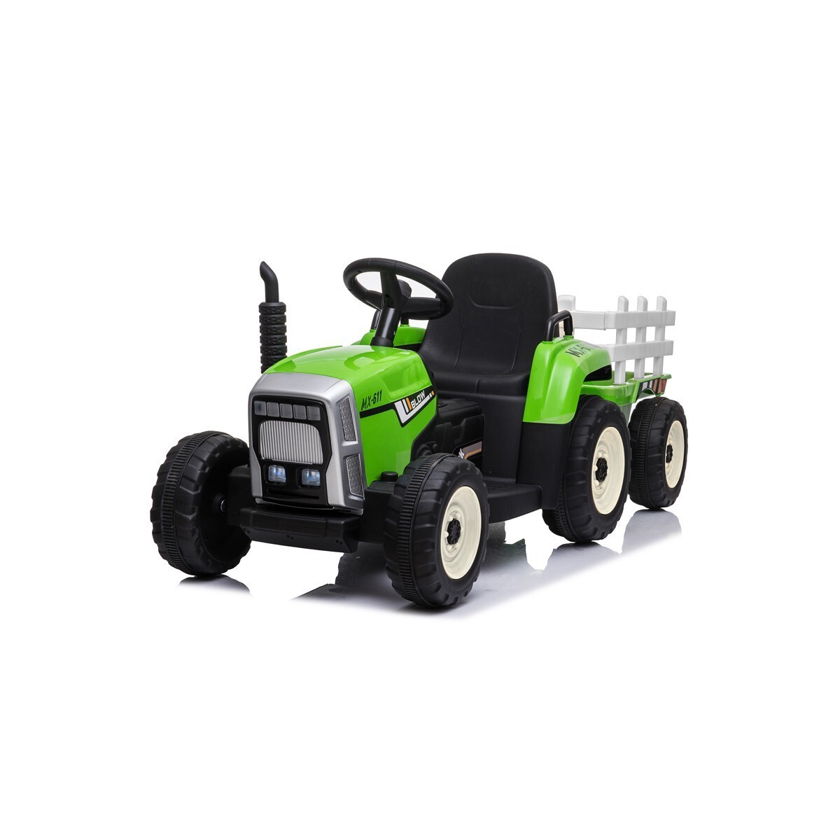  Kidsera Tractor de paseo para niños de 24 V con remolque,  cargador de tierra de 3 velocidades con motor doble, juguete de vehículo  eléctrico a batería : Juguetes y Juegos