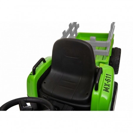 COSTWAY Tractor Electrico con Remolque 12V, 3 Velocidades y