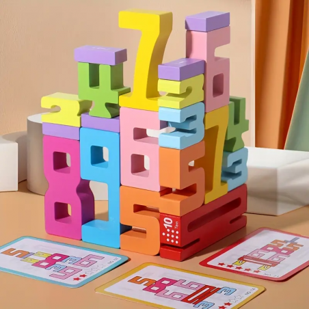 Blocos Números Montessori Bricks 40 peças
