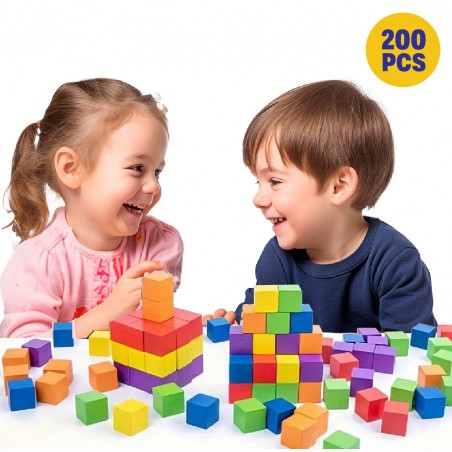 Cubos de Blocos Montessori Kira x200 peças