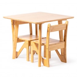 Set Mesa y Sillas de Bambu Nature