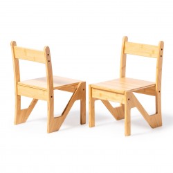 Set Mesa y Sillas de Bambu Nature