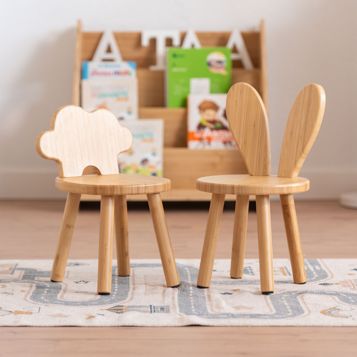 Silla Montessori de bambu Darina