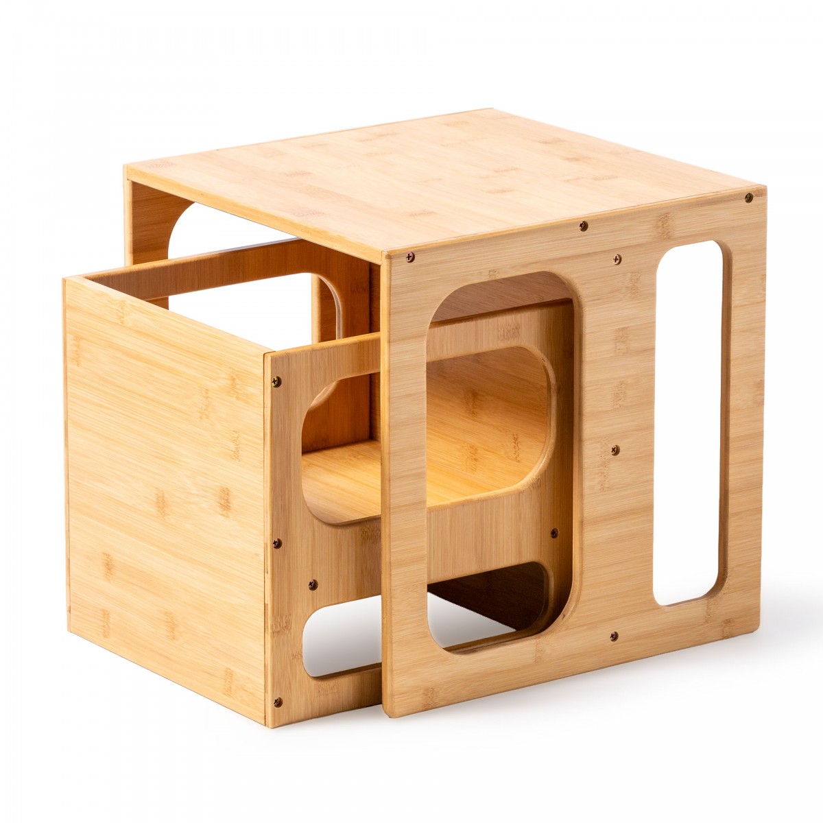 Mesa y silla Montessori de bambu Klea