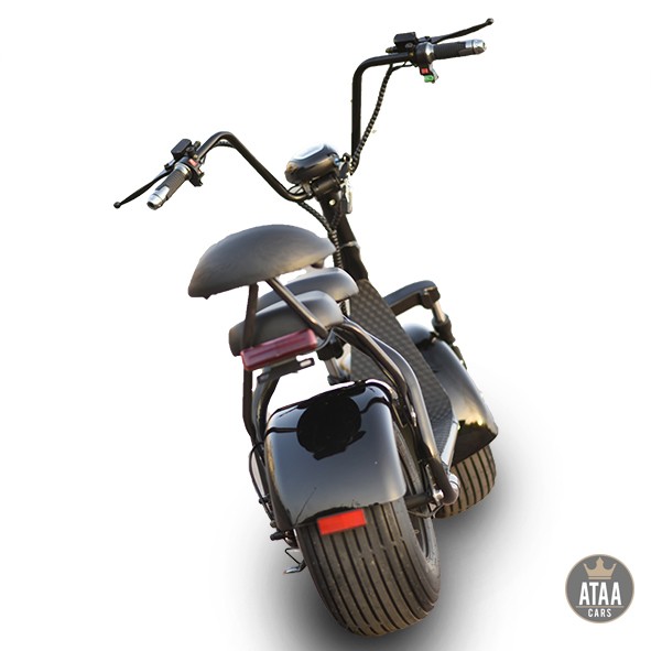 Novedosa moto eléctrica CityCoco Black Biplaza 1000w batería 60v. E