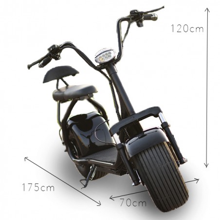 Scooter elétrico CityCoco dois lugares Black 60v ATAA CARS Scooters