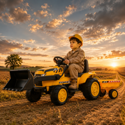 Tractor con Pala y Remolque Buddy