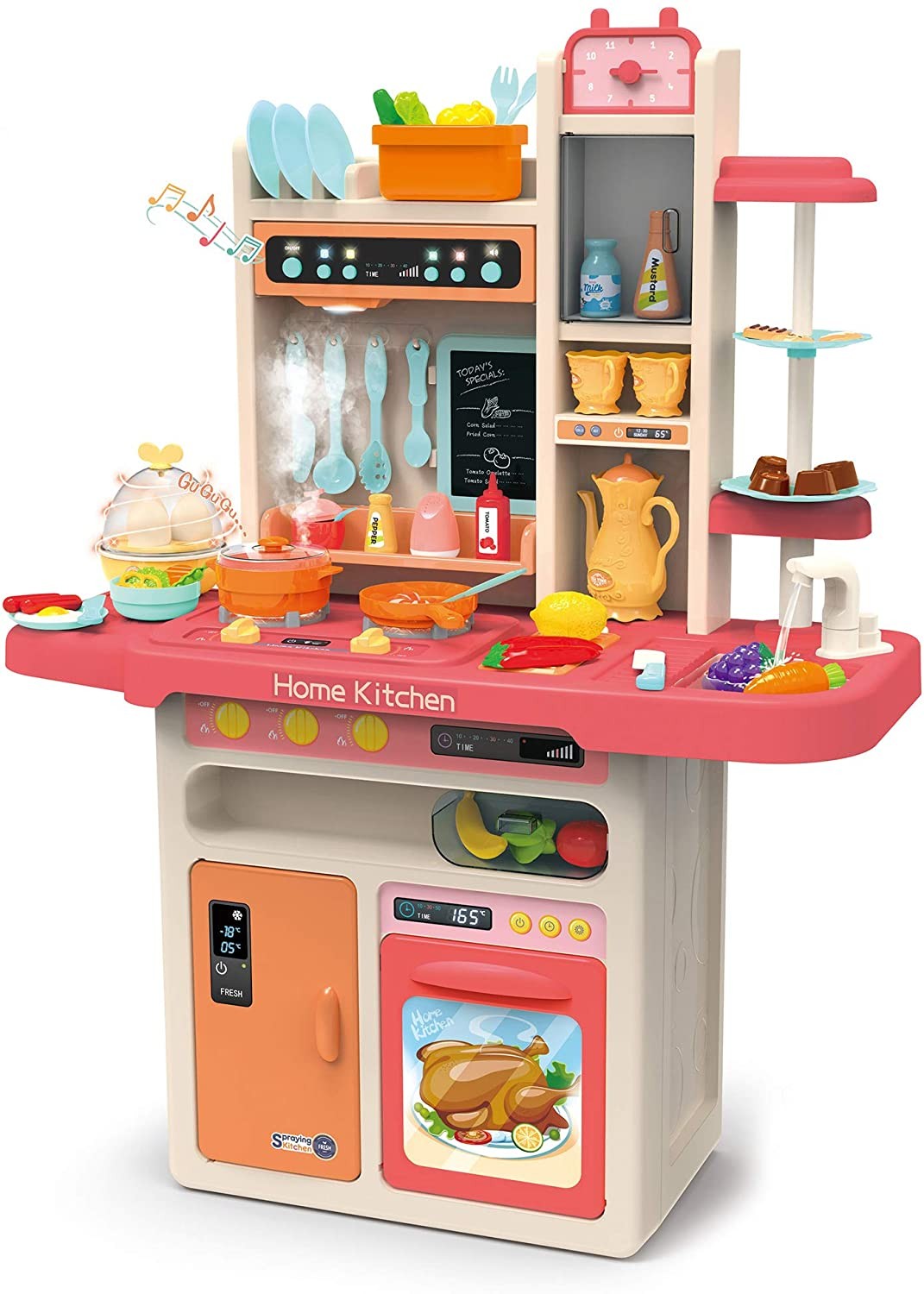 Cocina de juguete para niños modelo Mist Kitchen 65 accesorios Pote