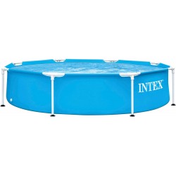 Piscina redonda removível INTEX diâmetro 244x51 cm Tela azul
