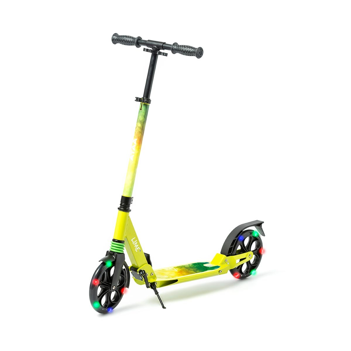scooter dobrável com luzes